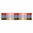 99DECO - Tapis antidérapant - Rythmo - vinyle - int./ext. - Rouge - 50x200cm - vignette