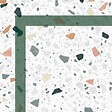 99DECO - Tapis antidérapant - Terrazzo - vinyle - int./ext. - Multicolore - 50x120cm - vignette