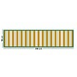99DECO - Tapis antidérapant - Corfou - vinyle - int./ext. - Orange - 50x200cm - vignette
