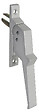 ARGENTA - Poignée de crémone aluminium à 1 fourche fixation à vis - ARGENTA - 517101 - vignette