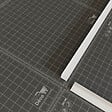 TECNOPROFILS - Cornière PVC - Longueur 1 m - Blanc - 1.5 x 1.5 cm - vignette
