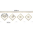 99DECO - Kit de 4 moulures murales en bois Pin des Landes - Prêt à coller et peindre - Victorine - 4 mètres - vignette