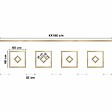 99DECO - Kit de 4 moulures murales en bois Pin des Landes - Prêt à coller et peindre - Florine - 4 mètres - vignette