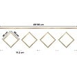 99DECO - Kit de 4 moulures murales en bois Pin des Landes - Prêt à coller et peindre - Victorine - 4 mètres - vignette