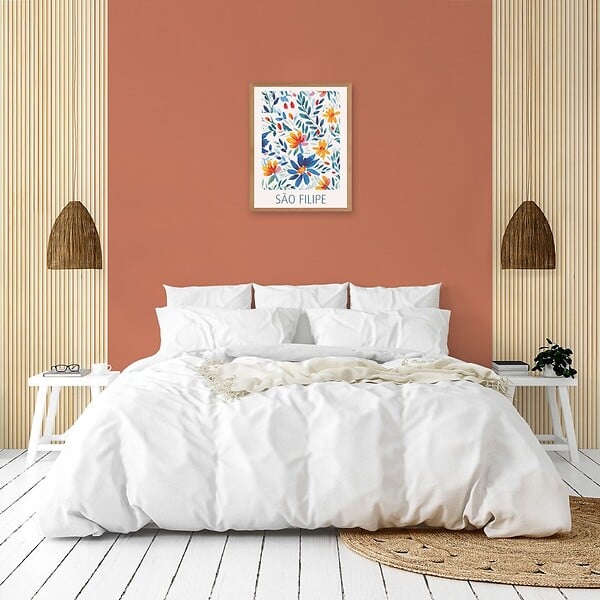 99DECO - Peinture Mur Velours - Terracotta - Interieur - 2,5l - large
