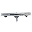 SANIVERRE - DEKI Caniveau de douche italienne slim L.70 cm acier inoxydable avec siphon 360°, drainage performant - vignette