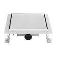 SANIVERRE - CARA Caniveau de douche carré inox 25 x 25 cm avec siphon anti-odeurs, drainage 36l/min, hauteur réglable - vignette