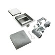 SANIVERRE - CARA Caniveau de douche carré inox 25 x 25 cm avec siphon anti-odeurs, drainage 36l/min, hauteur réglable - vignette