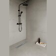 SANIVERRE - HOXY Caniveau douche à l’italienne motif en pointillé L.80 cm avec siphon anti-odeurs + filtre - vignette