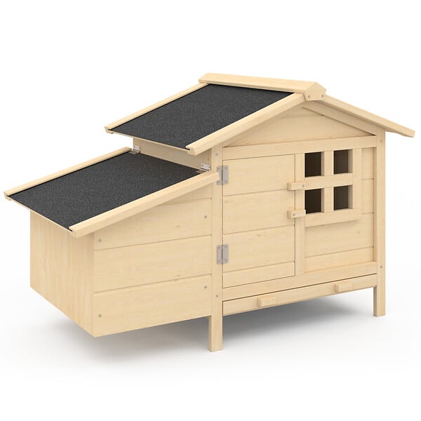 ID MARKET - Poulailler sur pilotis avec pondoir en bois - large