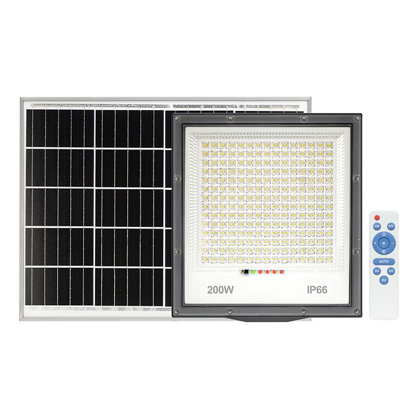 DEBFLEX - DEBFLEX - PROJECTEUR SOLAIRE 2000LM IP65 + TELECOMMANDE - large