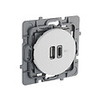 DEBFLEX - DEBFLEX - CASUAL EVO MECANISME DOUBLE USB A+C BLANC - vignette