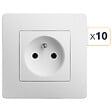 DEBFLEX - DEBFLEX - CALY PRISE 2P+T BLANC - BOITE CARTON DE 10 - vignette