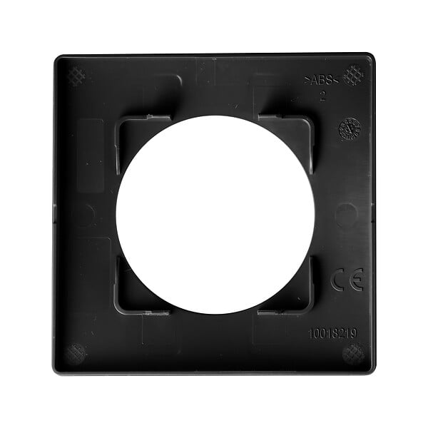 DEBFLEX - DEBFLEX - CASUAL EVO PLAQUE DE FINITION 1 POSTE NOIR INTENSE - large