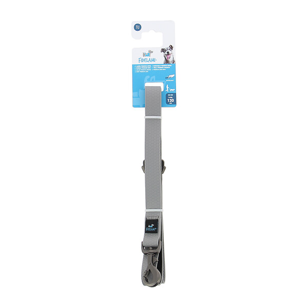 FIDELAMI - laisse premium grise - large