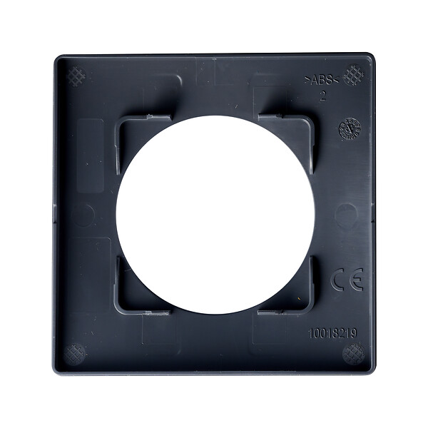 DEBFLEX - DEBFLEX - CASUAL EVO PLAQUE DE FINITION 1 POSTE GRIS PROFOND - large