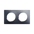 DEBFLEX - DEBFLEX - CASUAL EVO PLAQUE DE FINITION 2 POSTES GRIS PROFOND - vignette