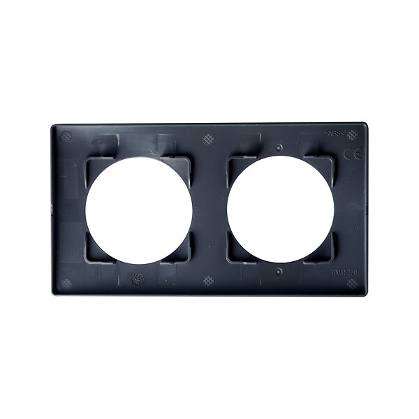 DEBFLEX - DEBFLEX - CASUAL EVO PLAQUE DE FINITION 2 POSTES GRIS PROFOND - large