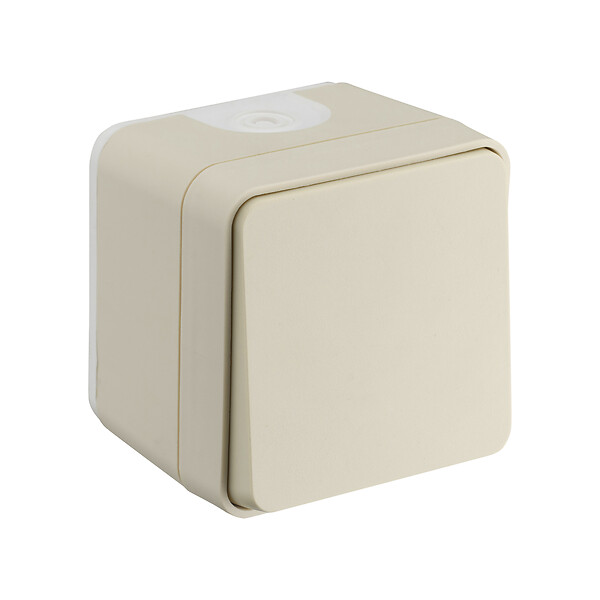 DEBFLEX - DEBFLEX - CYKLONE IP55 Bouton Poussoir Sable - 730451 - large