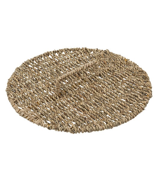 5 FIVE SIMPLY SMART - Poubelle de salle de bain avec couvercle en Seagrass 9 L - large