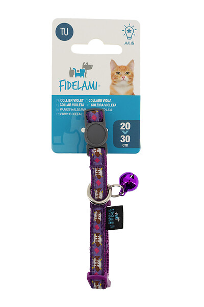 FIDELAMI - collier violet motif - large