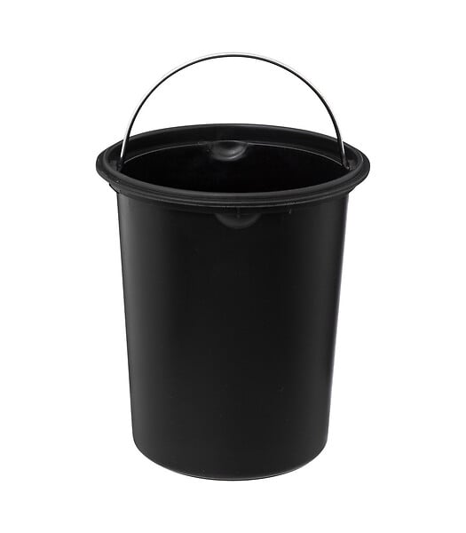 5 FIVE SIMPLY SMART - Poubelle de salle de bain en Inox et Bambou Soft Close 3 L - large