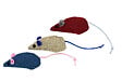 FIDELAMI - lot 3 souris tissu - vignette