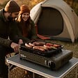 ALPENTECH - Barbecue à gaz Portable Grill 1780W + 8 Cartouches Gaz Butane Allumage Piezo + Mallette Camping ALPEN - vignette