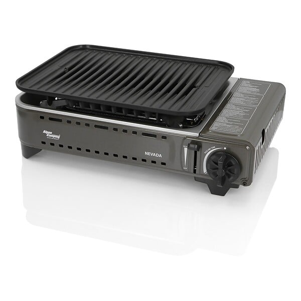 ALPENTECH - Barbecue à gaz Portable Grill 1780W + 8 Cartouches Gaz Butane Allumage Piezo + Mallette Camping ALPEN - large