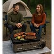 ALPENTECH - Barbecue à gaz Portable Grill 1780W + 4 Cartouches Gaz Butane Allumage Piezo + Mallette Camping ALPEN - vignette