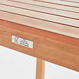 OVIALA - Ensemble table et 2 chaises pliantes en textilène et eucalyptus noir - Sete - vignette