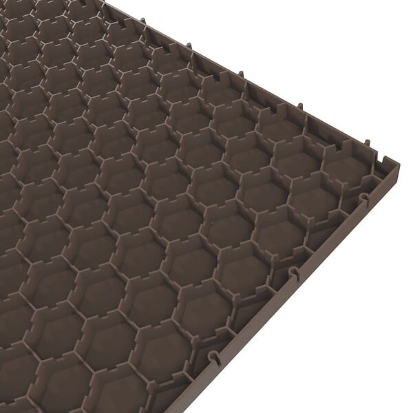 INTEC - Lot de 6 Dalles de sol Clipsables Marron Taupe 116x76x3cm Polypropylène Revêtement de Sol Modulable 4.61m2 INTEC - large