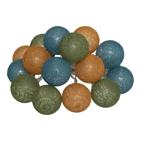 ATMOSPHERA - Guirlande LED à piles 16 boules - large