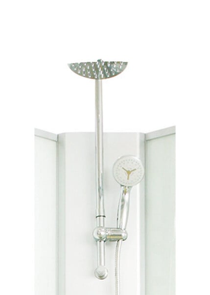 ONDEE - Cabine de douche hydromassante AMELIA - Porte Coulissante - Blanc - 1/4 C - 90cm - large