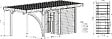SOLID - Carport toit plat bois avec abri de jardin 306x706cm - vignette