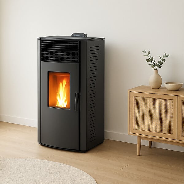 SANNOVER - Poêle à granulés étanche Anita 15 kW Noir Sannover - large