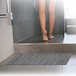 5 FIVE SIMPLY SMART - Tapis de bain caillebotis en diatomite gris 59x39cm - vignette