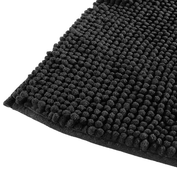 5 FIVE SIMPLY SMART - Tapis de Salle de bain Noir chenille 50 x 80 cm - large