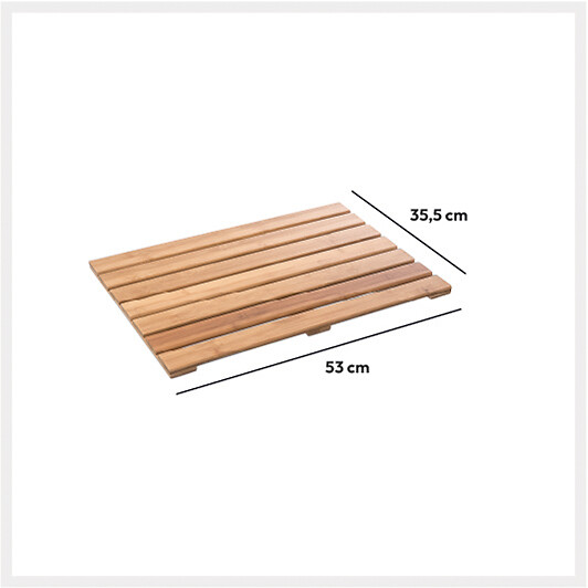 5 FIVE SIMPLY SMART - Tapis Caillebotis en bambou 53 x 36 cm - large