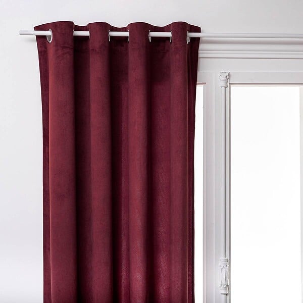 ATMOSPHERA - Rideau Lilou rouge grenat 140x260cm - large