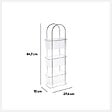 5 FIVE SIMPLY SMART - Étagère 3 niveaux en Acier chromé avec 3 grands paniers de rangement H 85 cm - vignette