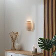 ATMOSPHERA - Applique murale Nahel en lin beige 20x13cm - vignette