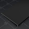 TECNOPROFILS - Appui de fenêtre PVC l. 40 cm x ép. 9 mm - Noir - 120 cm - vignette