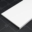 TECNOPROFILS - Appui de fenêtre PVC l. 40 cm x ép. 16 mm - Blanc - 100 cm - vignette