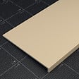 TECNOPROFILS - Appui de fenêtre PVC l. 40 cm x ép. 9 mm - Sable - 100 cm - vignette