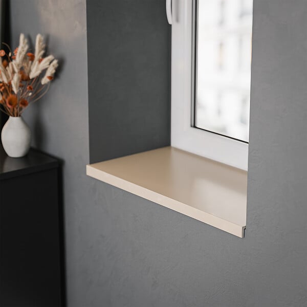 TECNOPROFILS - Appui de fenêtre PVC l. 40 cm x ép. 9 mm - Sable - 100 cm - large