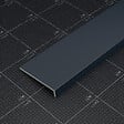 TECNOPROFILS - Appui de fenêtre PVC l. 20 cm x ép. 9 mm - Anthracite - 160 cm - vignette