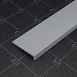 TECNOPROFILS - Appui de fenêtre PVC l. 20 cm x ép. 9 mm - Gris - 100 cm - vignette