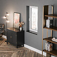 TECNOPROFILS - Appui de fenêtre PVC l. 20 cm x ép. 9 mm - Noir - 140 cm - vignette