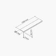 TECNOPROFILS - Appui de fenêtre PVC l. 20 cm x ép. 9 mm - Blanc - 100 cm - vignette